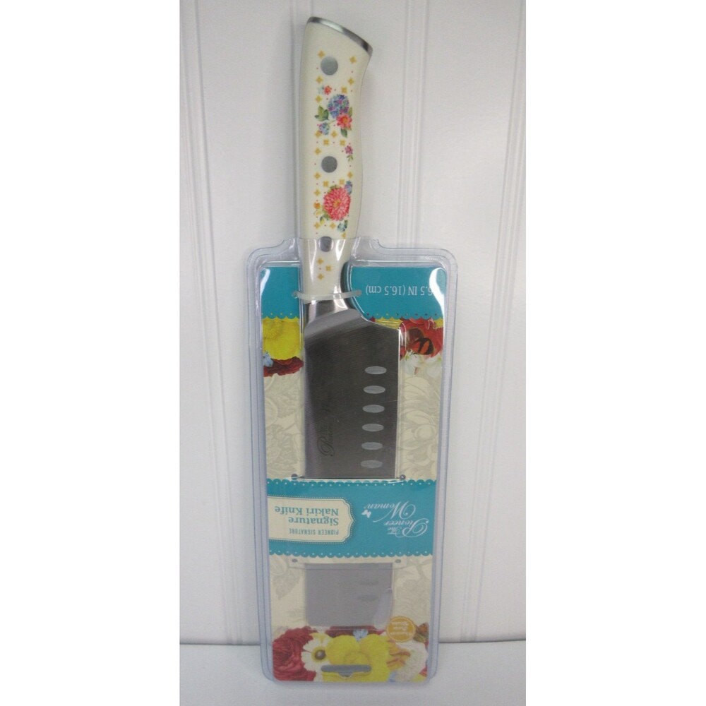 Pioneer Woman Pioneer Signature Nakiri Knife Floral 6.5in New